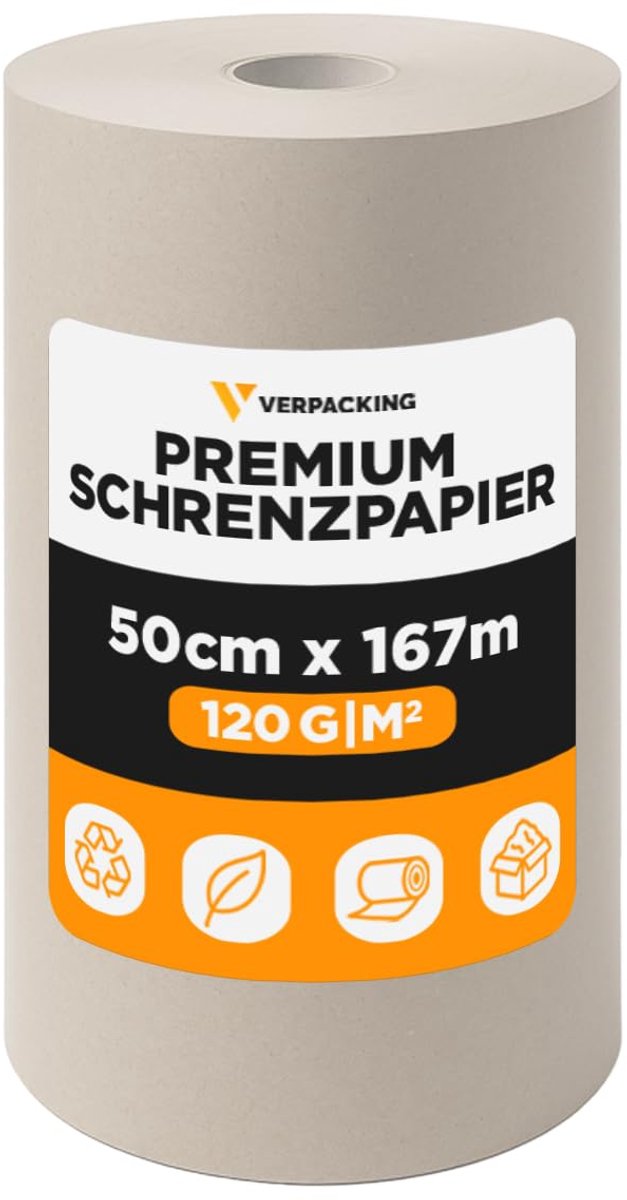 Dailygoods - Verpakking Scheurpapier op Rol - 120 g/m², 50 cm x 167 m