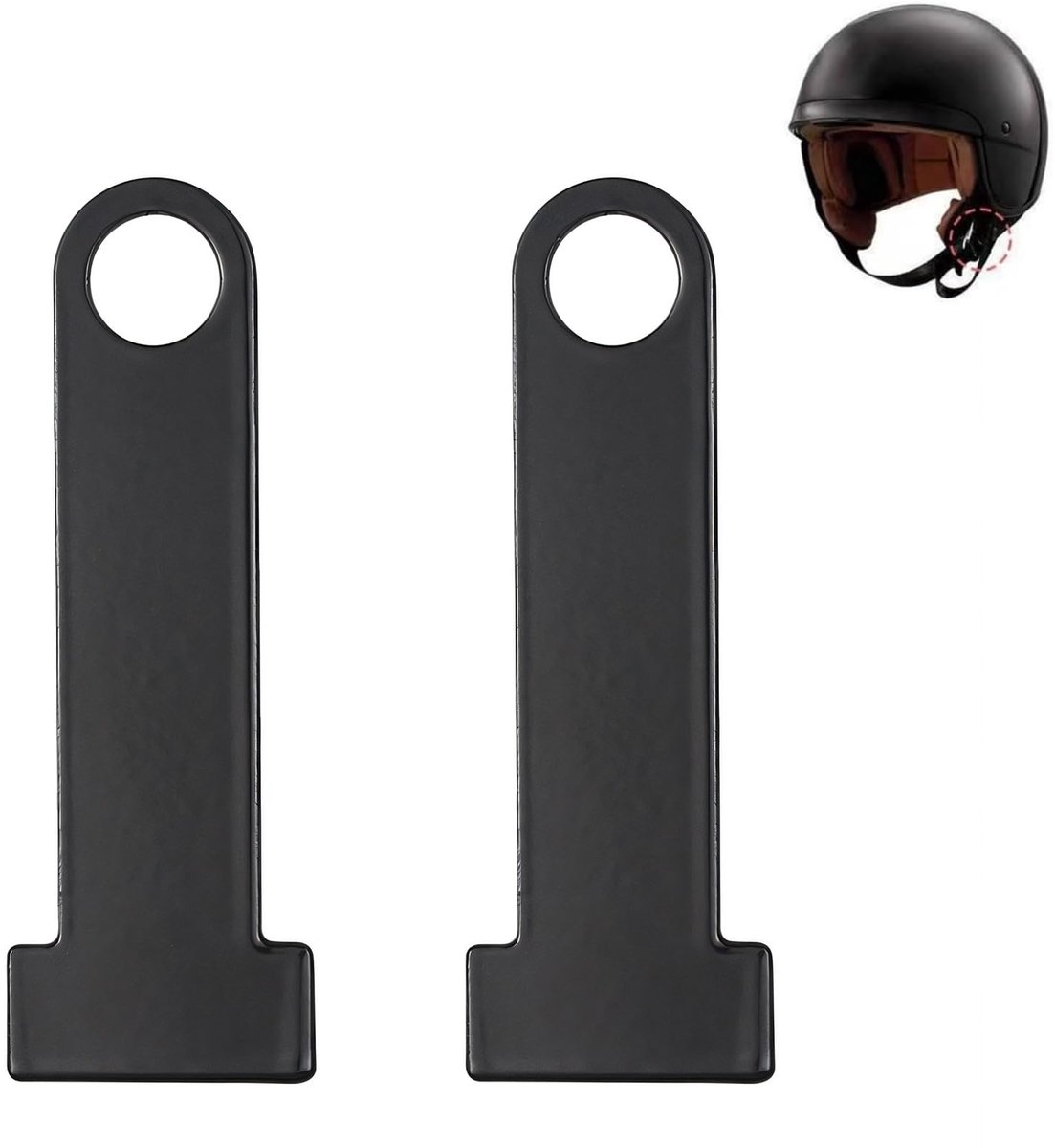 Dailygoods - Set van 2 Hangsloten voor Motorhelm - Combinatieslot met T-Adapter