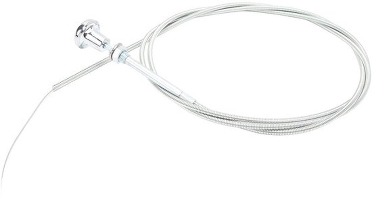 Choke Kabel 1,8 m - Roestvrij Staal/Chroom - Vervanging voor 4/6/8 Cilinder Motoren - Universele Kabel - Duurzaam en Betrouwbaar - Carburateurkabel