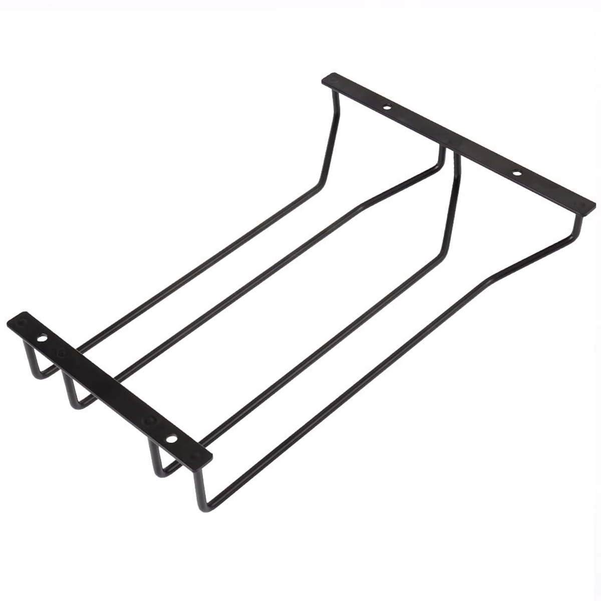 Dailygoods - Onderkast wijn glasrek - Zwart, 30.5 cm voor 2 rijen