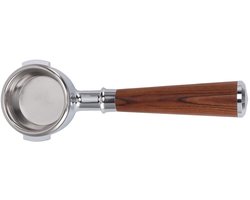 Dailygoods - 58mm Aluminium Portafilter met Houten Handvat - Geschikt voor Diverse Koffiemakers