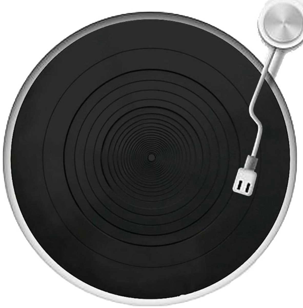 Dailygoods - Antistatische Platenschijfmat voor Platenspeler - Siliconen Recordmat