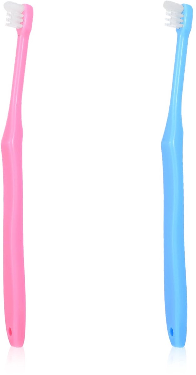 Dailygoods - 2 Pcs Orthodontische Tandenborstel met Kleine Kop - Zacht voor Tandvlees