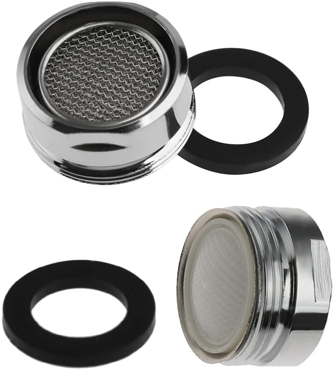 Dailygoods - 2 Stuks Spoelkraan Beluchter - Waterbesparende Adapter voor Keuken