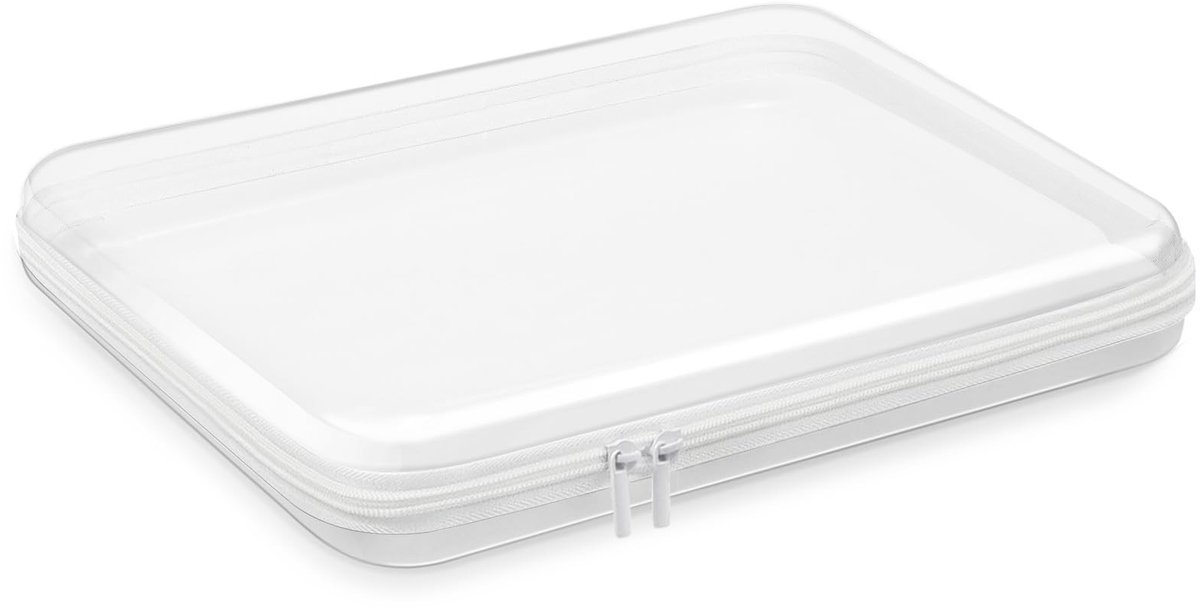 Dailygoods - Transparante Reis Toilettas met Hard Shell - Zipper Case