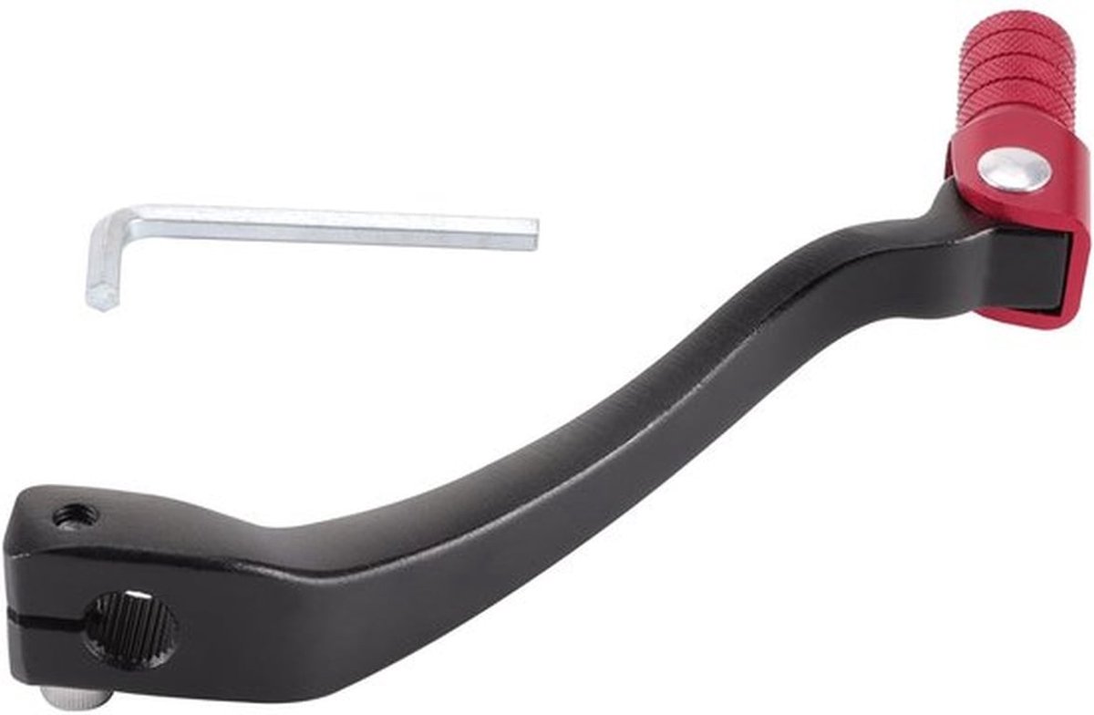 - Aluminium Versnellingspook - Opvouwbaar - Rood Zwart - Vervanging voor Dirt Bike - Geschikt voor T6 K6 NC250 NC 250cc