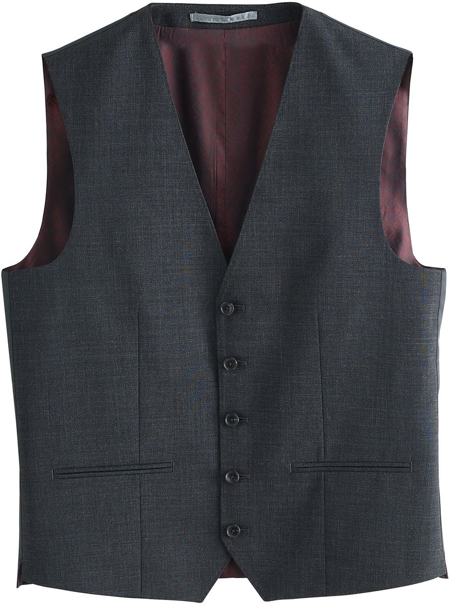 Next - Heren - Signature Nova Fides wollen gilet - Grijs