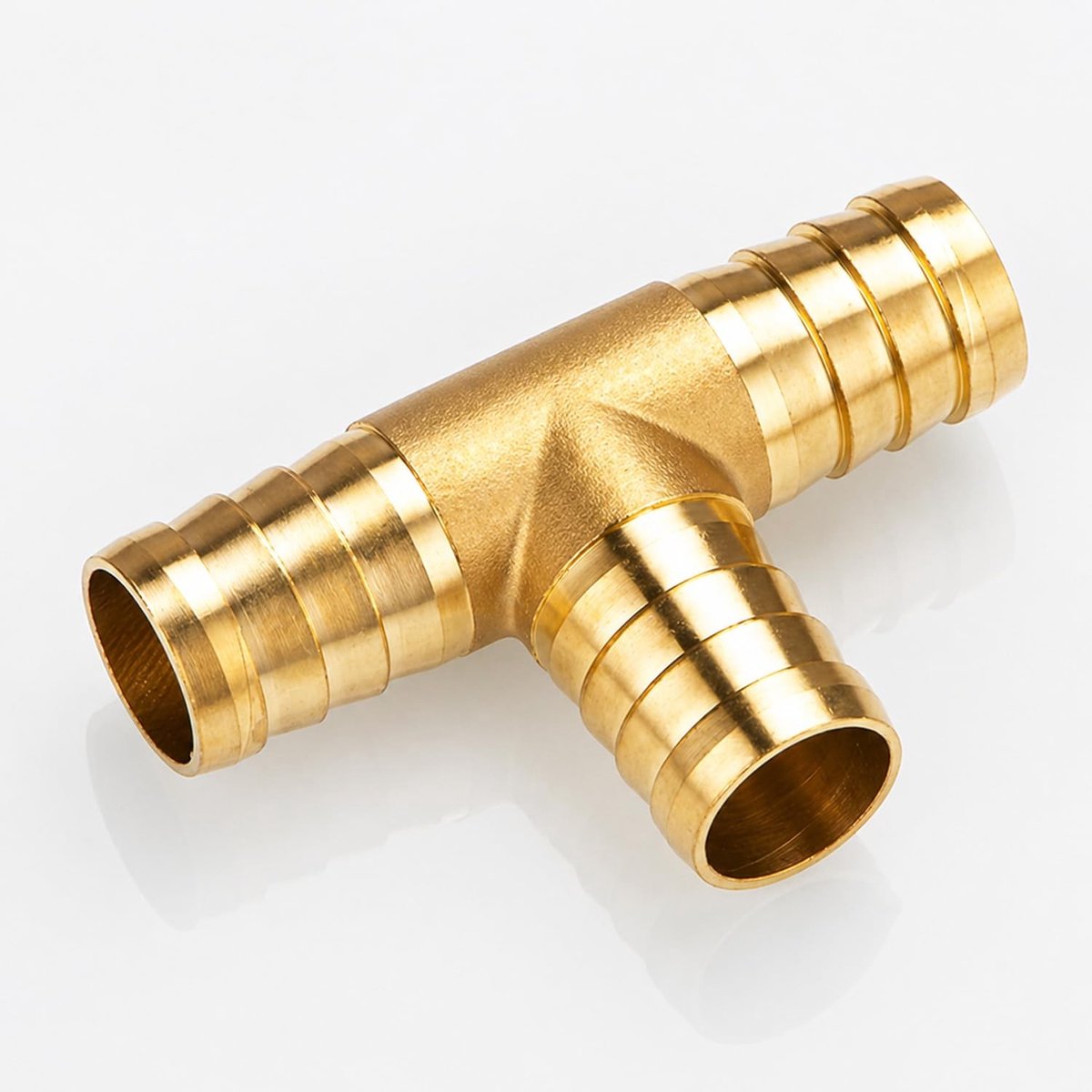 Dailygoods- Slangconnector 16 mm - T-slangconnector - Drieweg Fitting - Messing - Corrosiebestendig - Voor Tuinirrigatie/Aquarium - Slangfitting