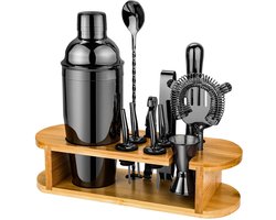 Cocktailset 12-delige Cocktail Set met Standaard en Alle Essentiële Bar Gereedschappen - Geschenken voor Vrouwen en Mannen - Cocktail Liefhebbers - Professionele Bar Set - Cocktail Accessoires