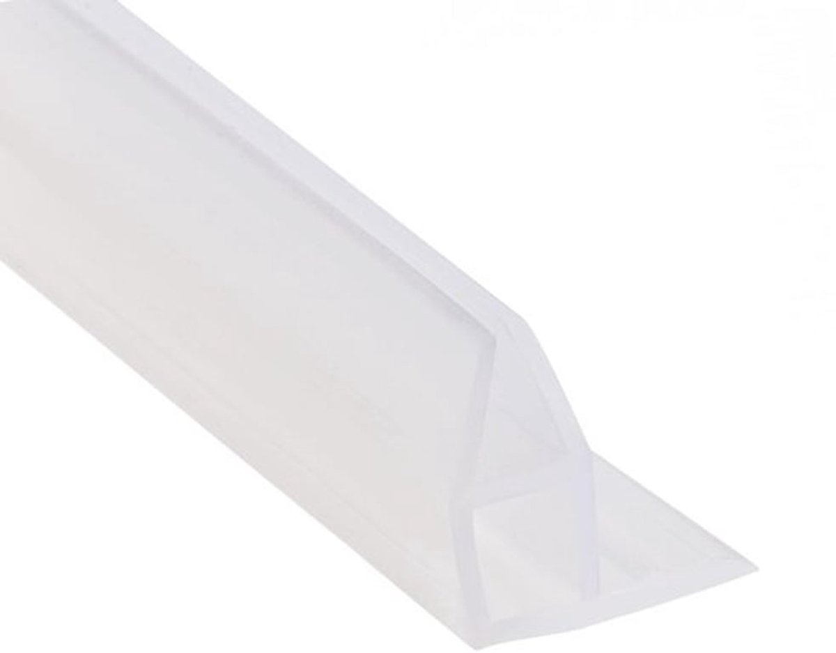 Frameloze douchedeur afdichtstrip - Siliconen - Eenvoudig te installeren - 300 cm - Hoek-type - Geschikt voor douchedeuren - 6 mm glas