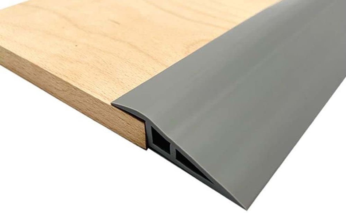 Dailygoods - 2m PVC Rubber Rolstoelhelling - Zelfklevende Drempelstrip