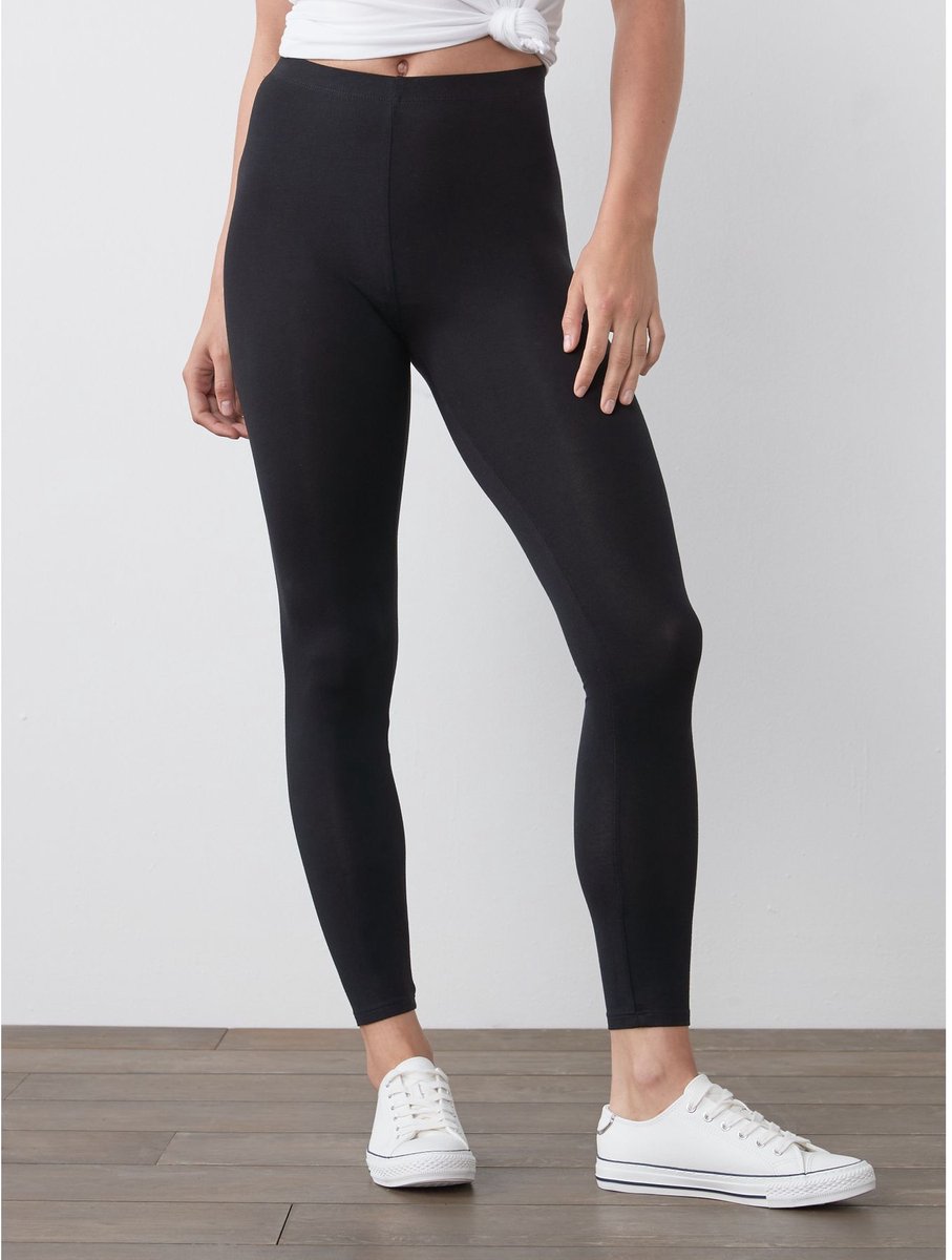 Next - Dames - Set van 2 lange leggings - Petite - Zwart