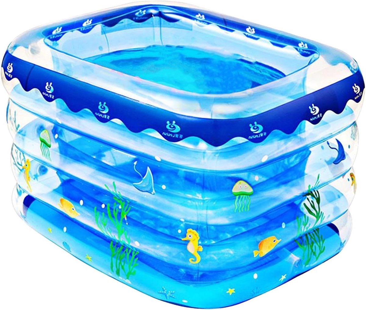 Opblaasbaar Zwembad Baby - Peuterbad Kinderbad - Waterpret Zomer - Bubbelbodem Comfort - Niet gespecificeerd - Blauw