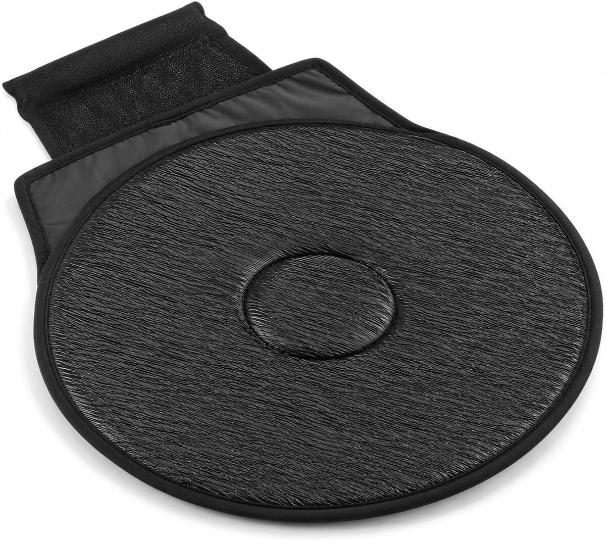 360° Draaibaar Autozitkussen - Antislip Roterend Zitkussen - Geschikt voor Ouderen en Zwangeren - Voor Auto, Thuis en Kantoor - Zwart - 40 cm