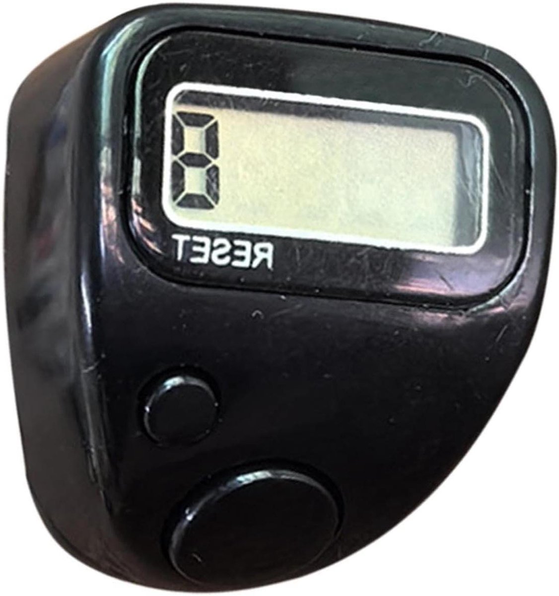 Vingerteller Clicker - Digitale Tellen Ring - Goederen Tellen - Stille Mechanische Teller - Vijf Cijfers - Zwart
