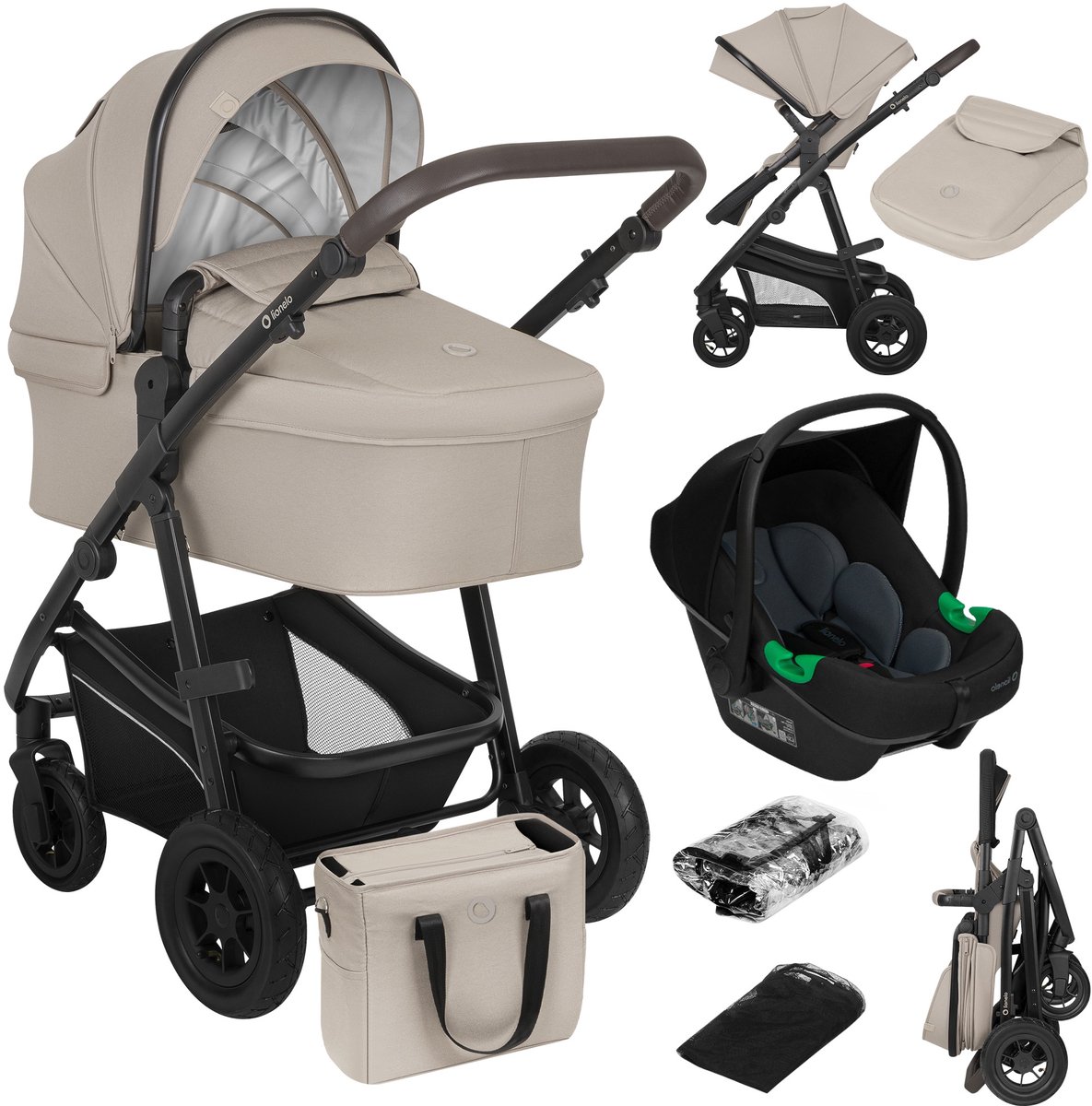 Lionelo Bianka - Kinderwagen 3 in 1