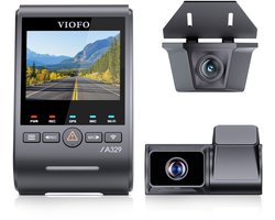 VIOFO A329TW 3CH - Dashcam - 4K Voorcamera + 2K Telecamera + 2K Achtercamera - Sony STARVIS 2 - 4x Optische Zoom - WiFi 6 - GPS - Parkeerstand - SSD Ondersteuning tot 4TB