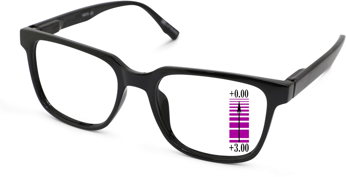 Leesbril-Vista-Bonita-Cubo progressief-Black Vibe -+3.00