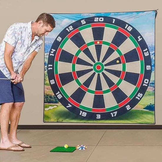 Golf Chipping Speelmat - Golf Trainingsmat - Golf Oefenen - Antislip Ontwerp - 200x200cm - Veelkleurig van GOLF — afbeelding 4