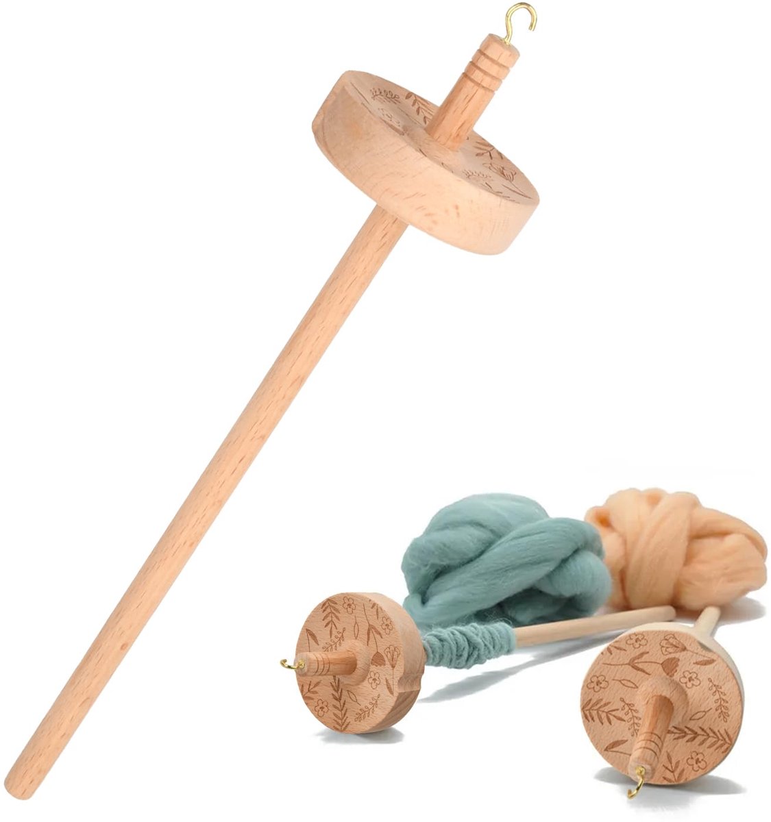 Dailygoods - Handspinnen met Houten Spinnrad - Perfect voor Beginners