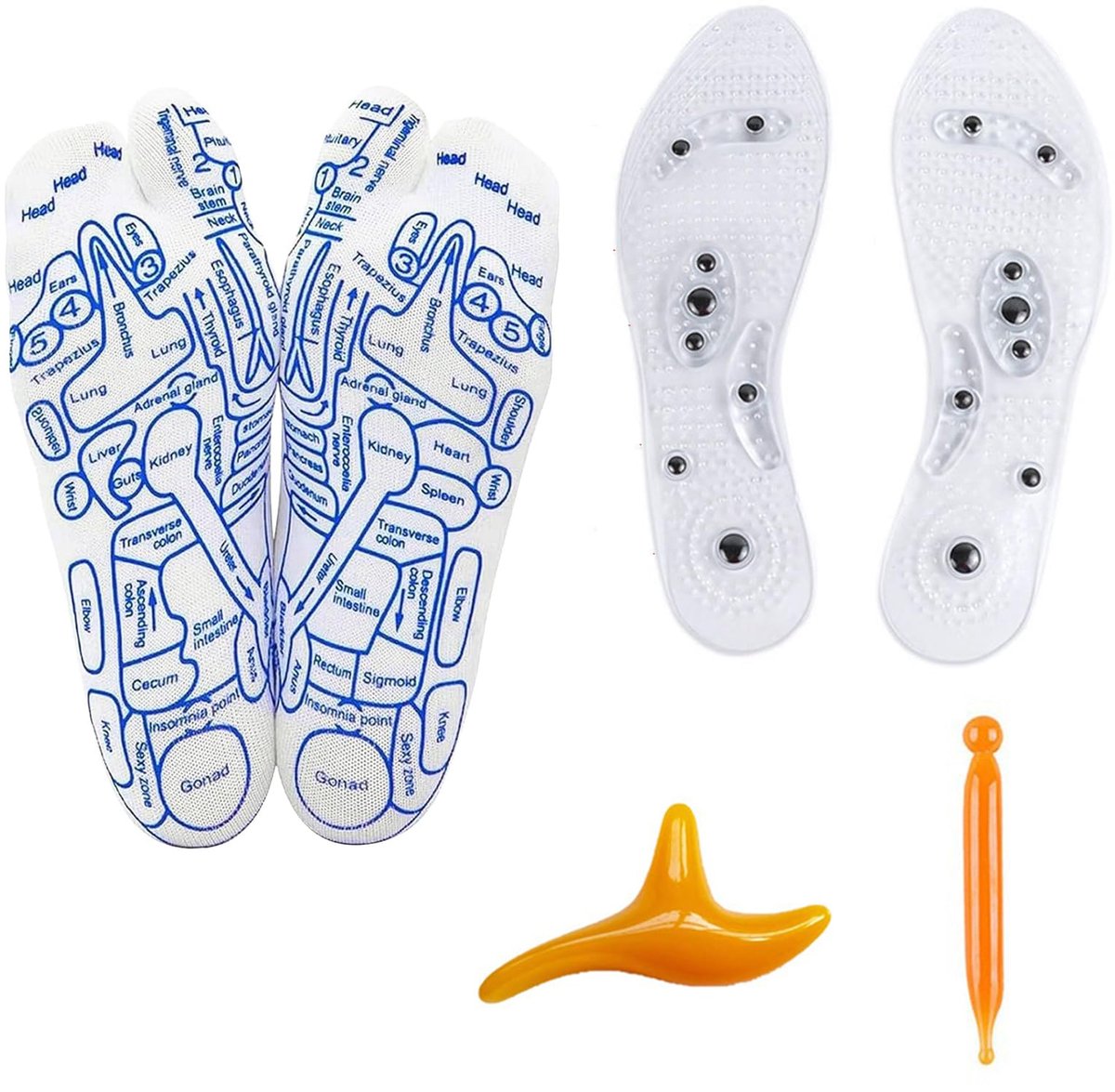 Dailygoods - Reflexologie Sokken met Massagegereedschap - Magnetische Zolen voor Ontspanning en Wellness