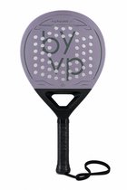 XQMax Thunder 2.0 Padelracket Inclusief Polskoord, Ronde Vorm, Zwart & Rood, 3D Blad, Shock Absorption Core, Glasvezel & Carbon, Padel Racket, Lichtgewicht padelrackets