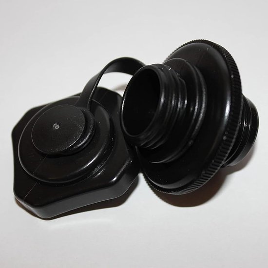 Reserveventieldeksel Opblaasbare Badkuip - Ventiel Dop Bad - Bubbelbad Onderhoud - Hoge Dichtheid Kunststof - 23.5 mm Diameter - Zwart — afbeelding 2