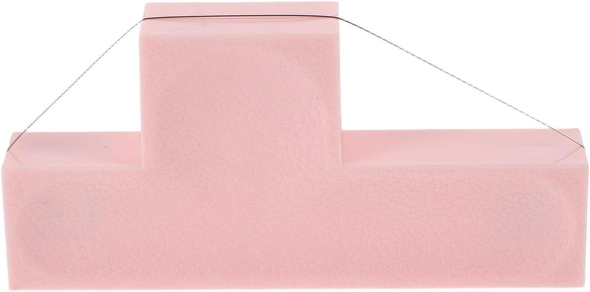 Pottenbakkers Draad Snijder - Keramiek Kleisnijder - Precisie Kunst Maken - Roestvrijstalen Constructie - 105 cm - Roze