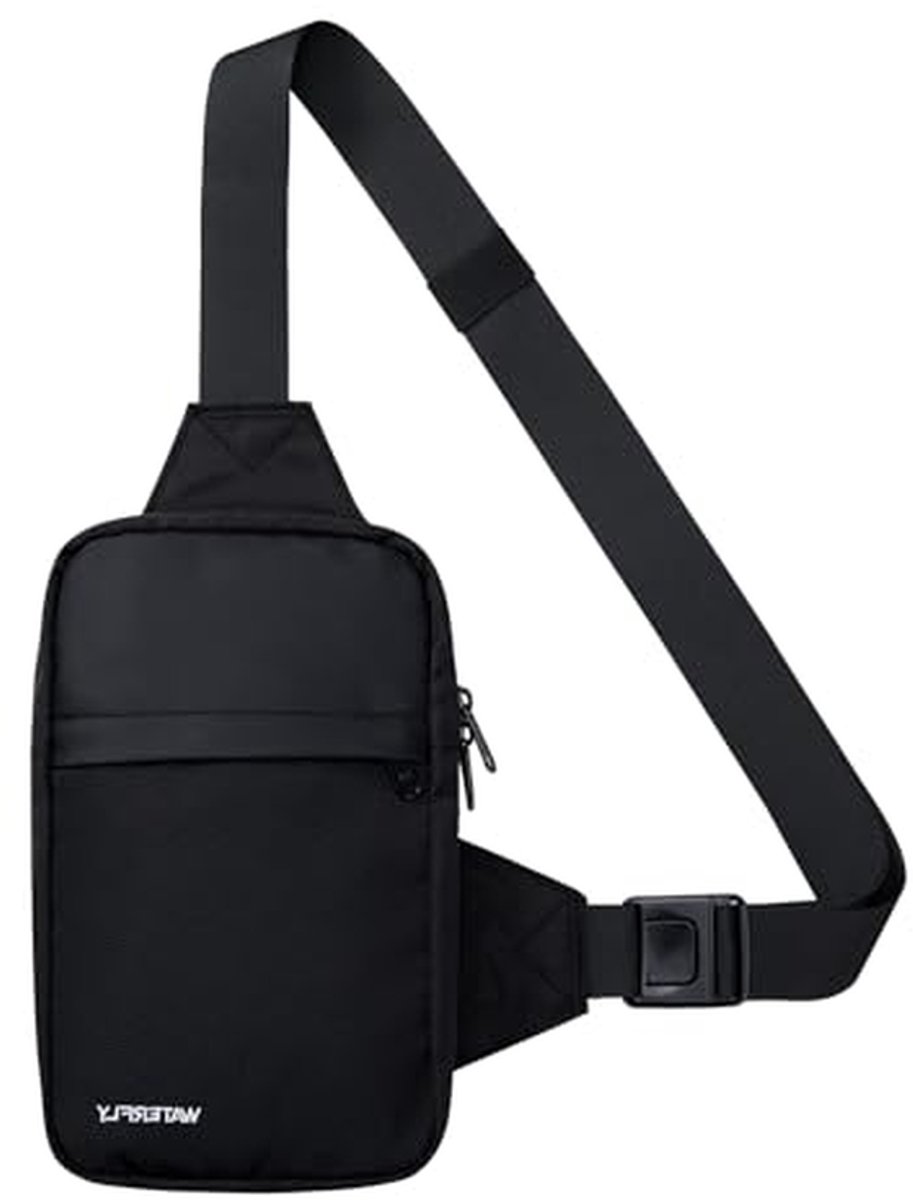 Crossbody Borstas - Schoudertas Mannen Vrouwen - Dagelijks Gebruik - Compact Ontwerp - 15 x 5 x 25 cm