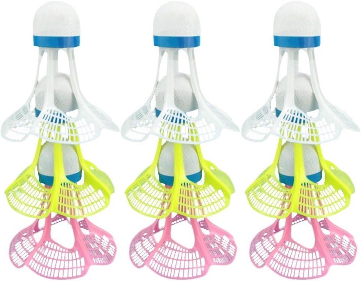 Badminton Shuttles - Winddichte Ballen - Outdoor Sport - Windbestendig Nylon - 7.5 x 7.3 cm - Multicolor