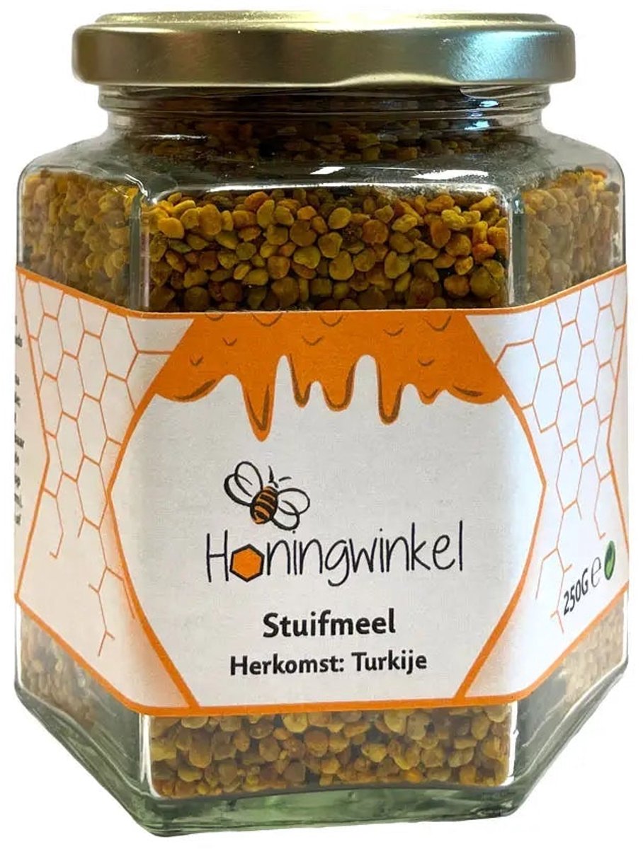 Honingwinkel Stuifmeel - 250g - Pot met Stuifmeelkorrels en Bijenpollen