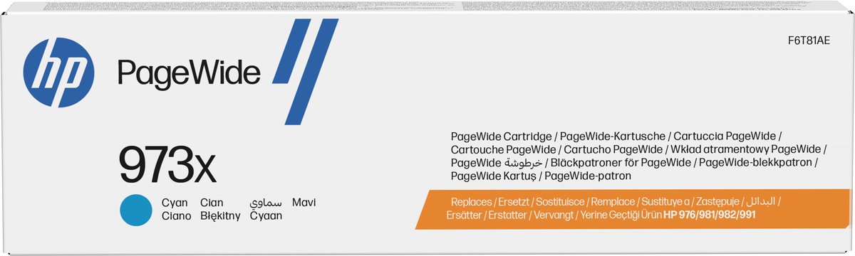 HP 973X Cartridge Cyaan