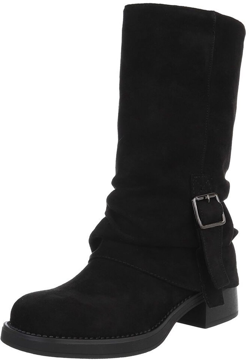 Dameslaars - Hoge schacht en gespdetail - Casual Mt:38