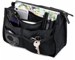 Tas Organizer - Bag in Bag - Bag organizer - snel van tas wisselen! - Handig als je regelmatig van tas wisselt. Met afsluitbare vakken en handvatten.
