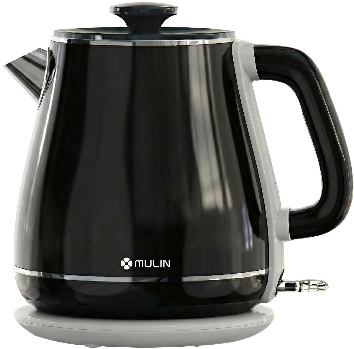 SnelShoppen - MULIN Vintage Waterkoker 1,8 L - Snelle Kookfunctie - 2200 W - Automatische Uitschakeling - 360° Draaibare Basis - Perfect voor Keuken e