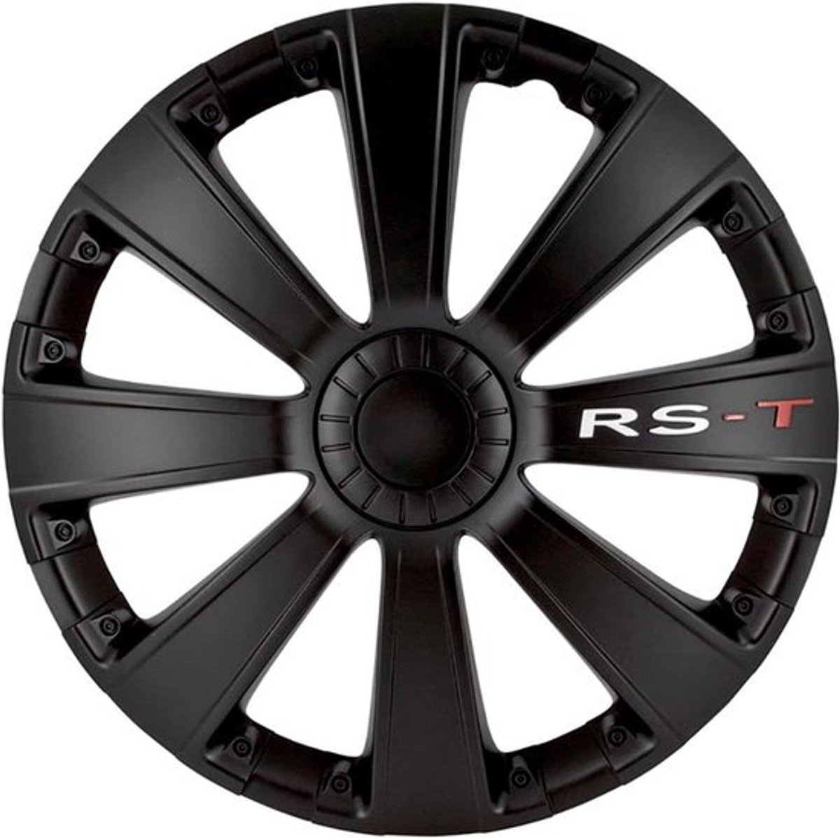 SnelShoppen - 4-delige Set Wieltrims 13-inch Zwart - Hubcaps voor Auto - Stijlvolle Velgen, Bescherming, Eenvoudige Montage, Geschikt voor Diverse Aut