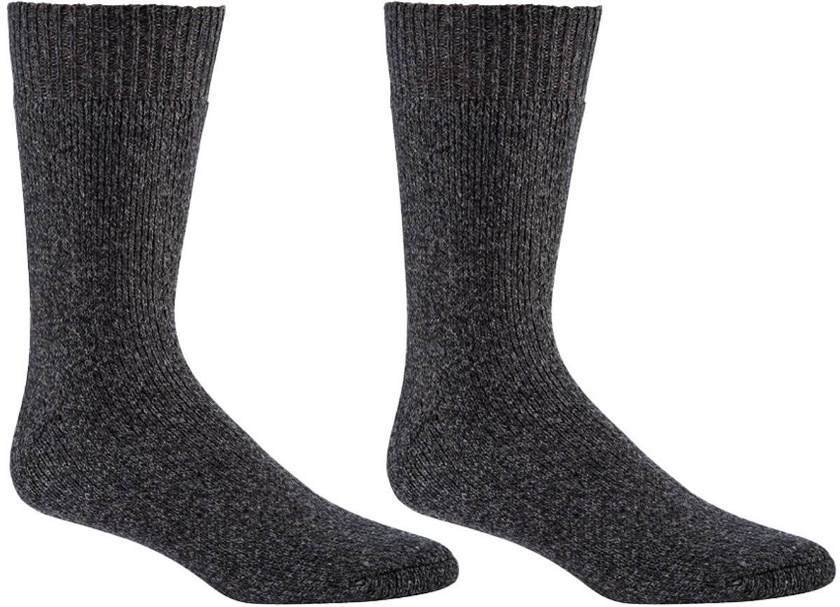 6 Paar - Antislip Sokken - Socks4fun - Wol - Antislip - Zwart