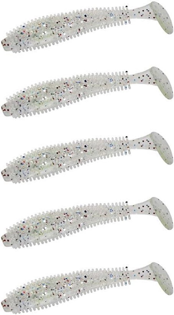 Zachte Plastic Vissen Lokt - Basforel - 15 stuks - Paddle Tail Swimbait - Siliconen Vissen - Geschikt voor Forel - Multi Color