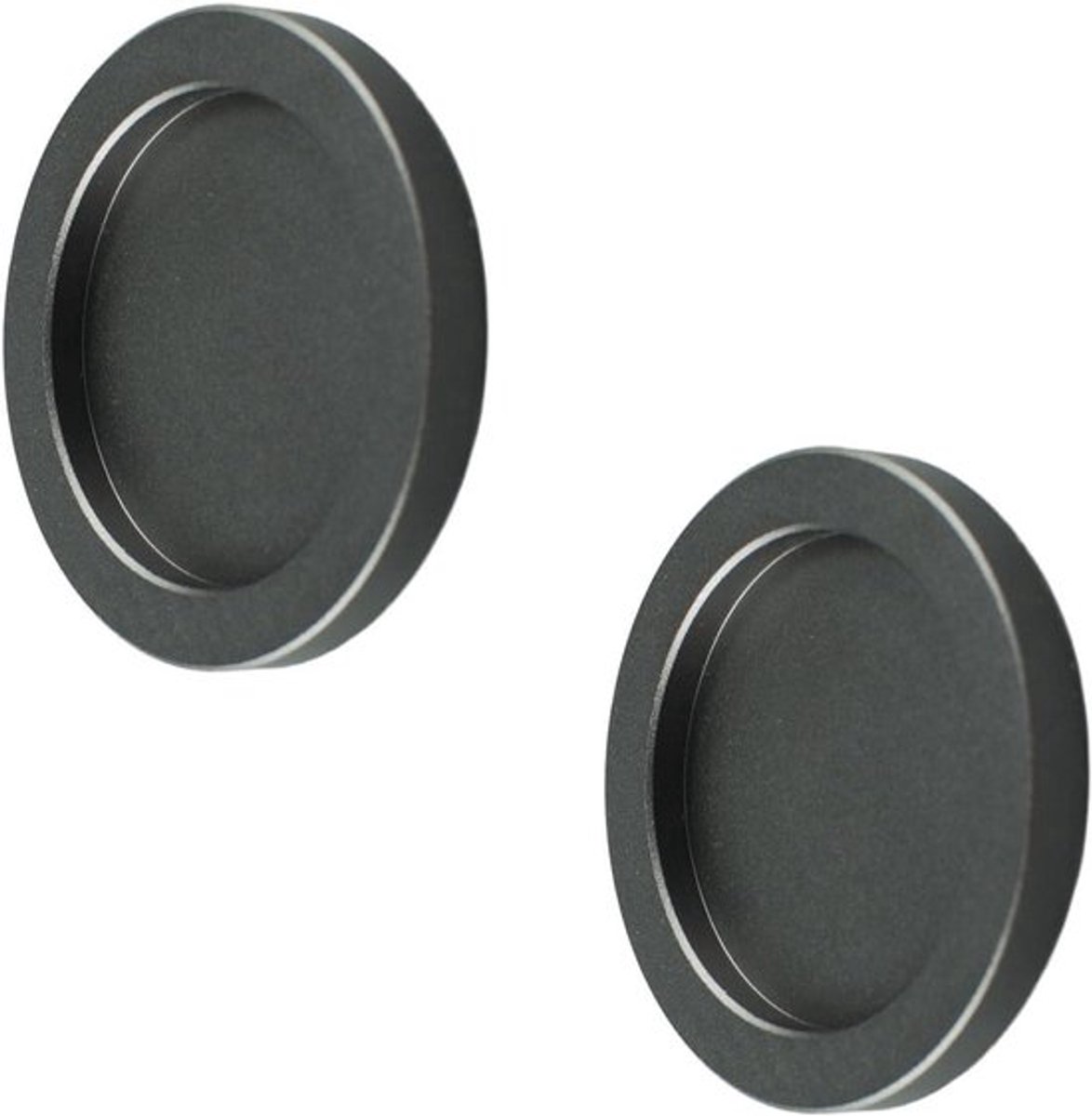 Zelfklevende deurgrepen voor schuifdeuren - Set van 2 - Aluminiumlegering - Onzichtbaar design - Grijs - Schuur, lade, kast - Praktisch en stijlvol