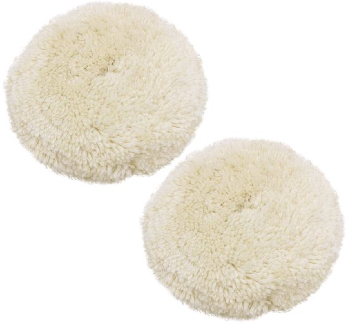 Wol Polijsten Pads - 2 Pack - Voor Boor en Auto Polijsten - 7 Inch - Professionele Buffing Wielen - Geschikt voor Auto-onderhoud