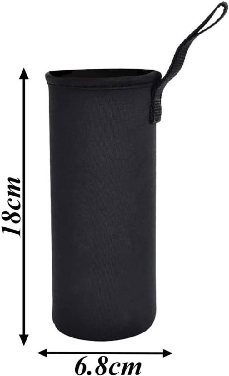 Geïsoleerde Neopreen Thermo-hoes voor Waterfles - Thermische Tas met Glas Flessen Zak