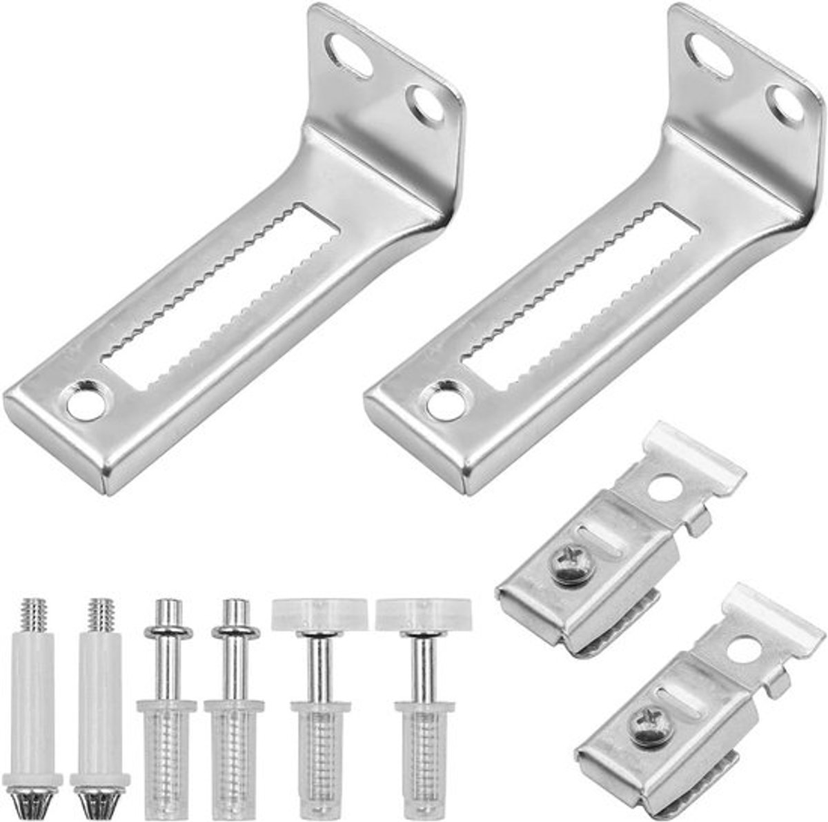 Set van 2 Deur Hardware Reparatie Kits Met Top en Bottom Pivots - Gidswiel - voor Vouw- en Schuifdeuren - Kast Deur Reparatie Kit met Gidswiel.