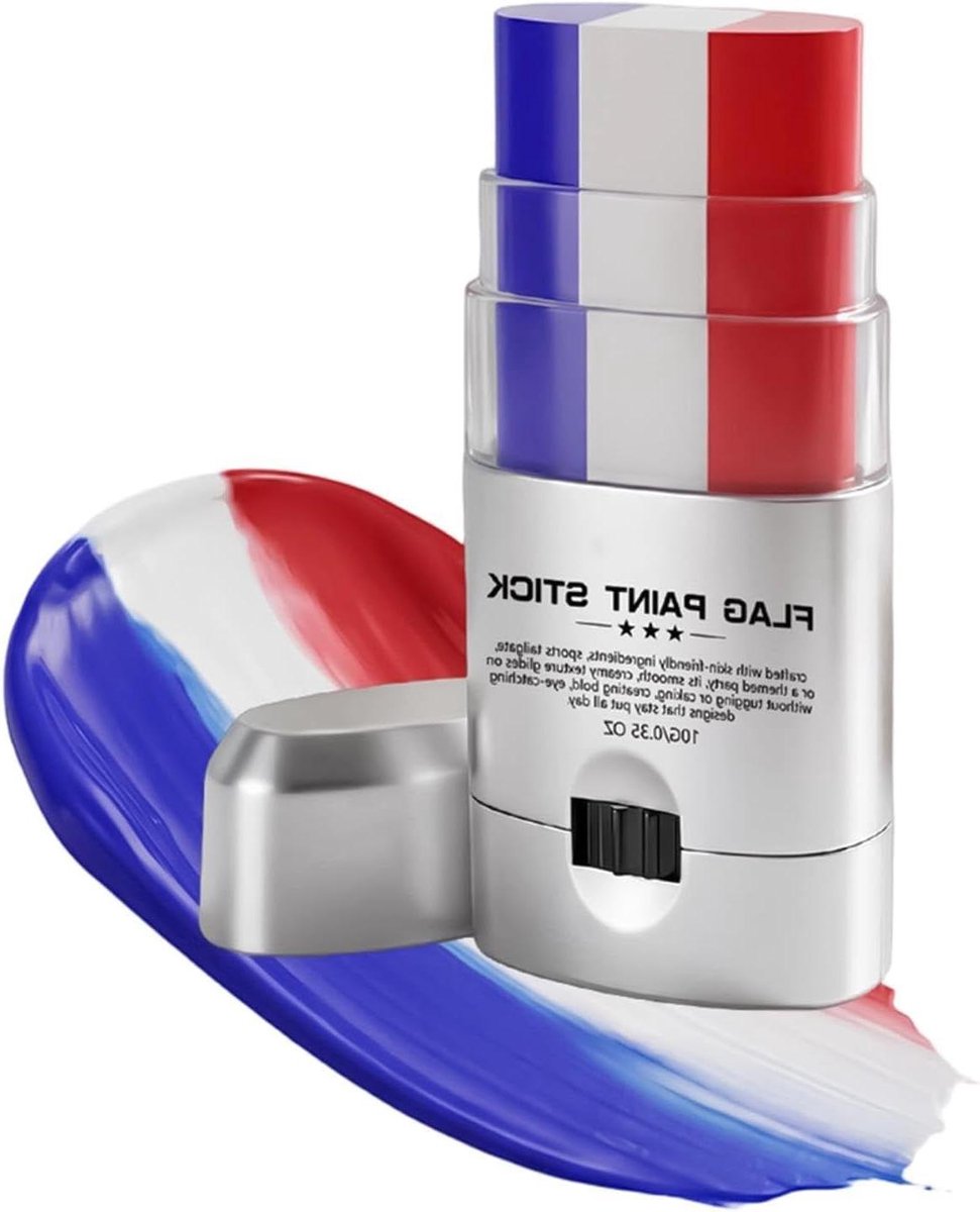 Gezichtsverf Stift - Sport Schmink Feestverf - Evenementen Aankleden - 3 Levendige Kleuren - 8 x 4 x 2 cm