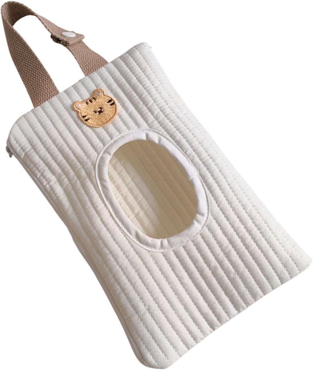 Herbruikbare doekjesetui - Navulbaar zakje - Draagbaar opbergen - Stofdichte houder - 23 x 15 cm - Unisex