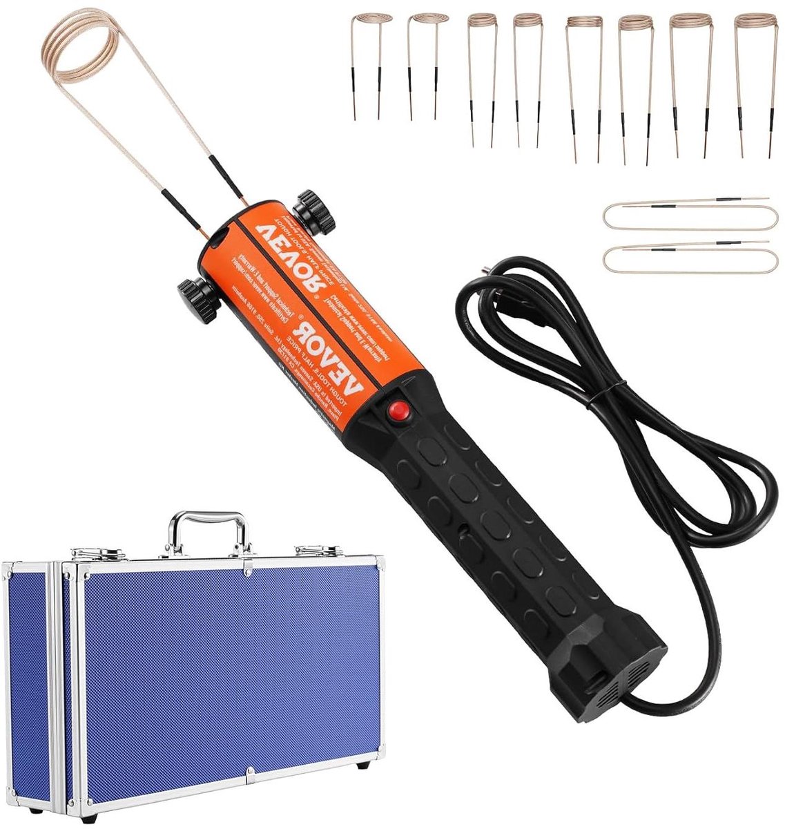 Inductieverwarmer Set - Magnetische Heater - Vastzittende Delen Losmaken - Vlamloos Verwarmen - 45.26 x 28.5 x 13.49 cm - Grijs