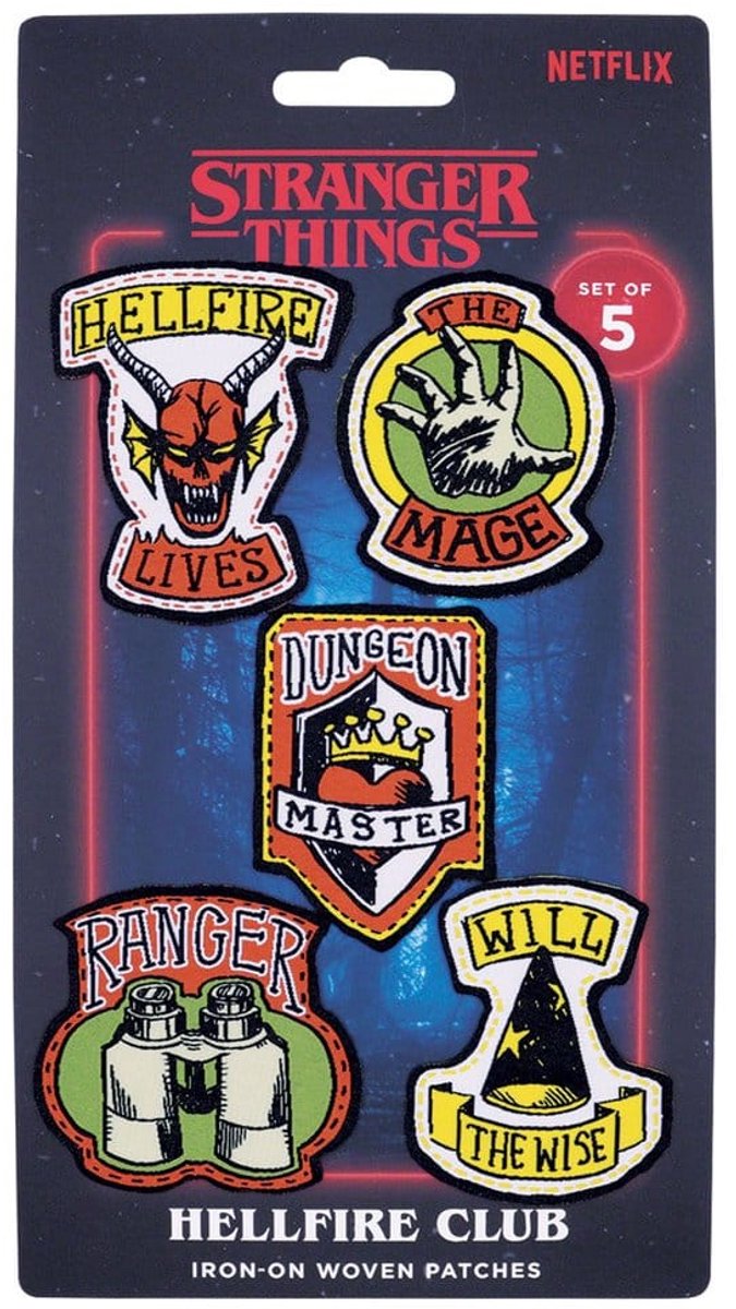 Stranger Things Fabric Patches 5-Pack