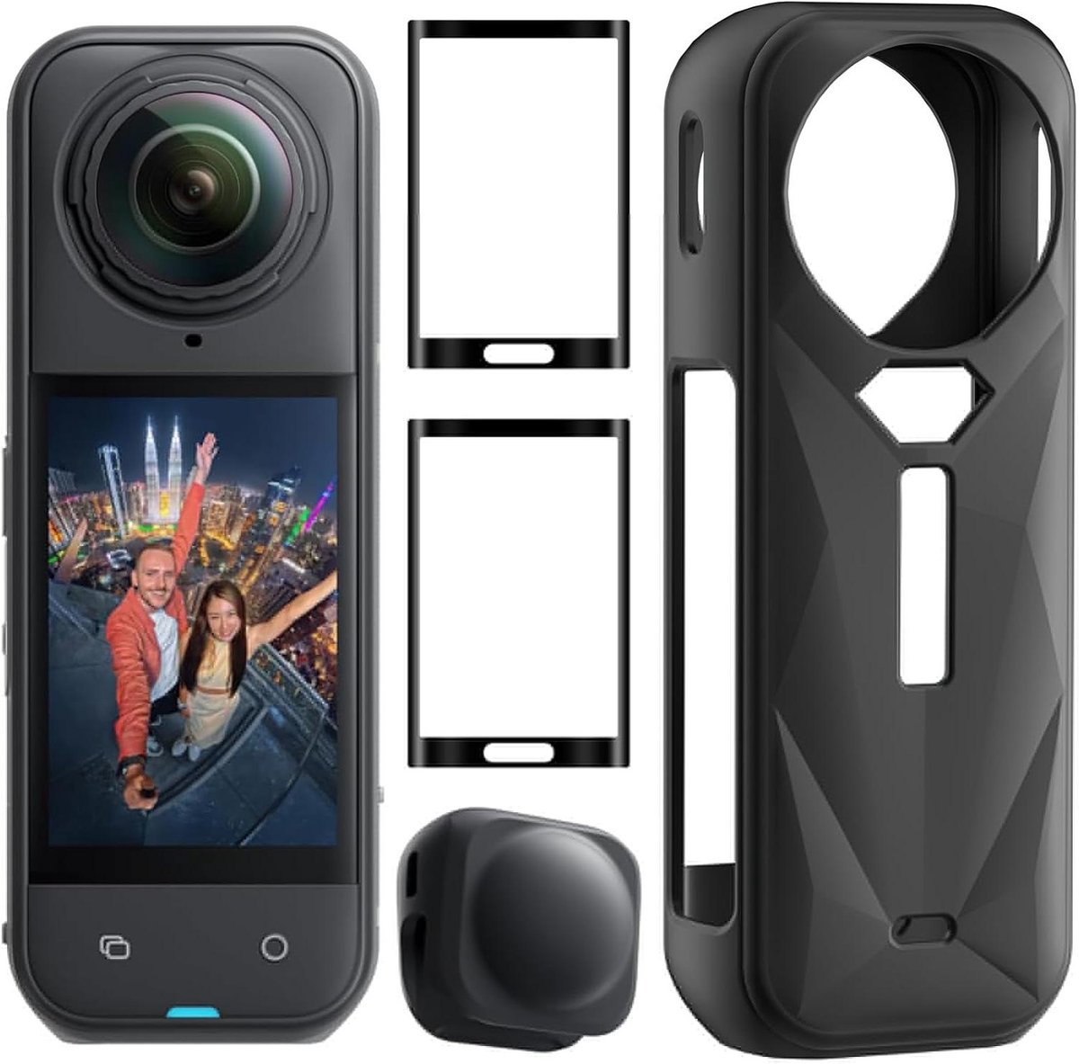 Beschermhoes Camera - Camera Accessoires - Camera Beschermen - Siliconen - 1 Stuks - Zwart