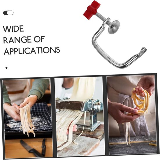 Pastamachine Handgreep - Noedelmaker Clip - Pasta Maken - Efficiënte Vervanging - 2 Stuks - Rood van Pastamachine — afbeelding 4