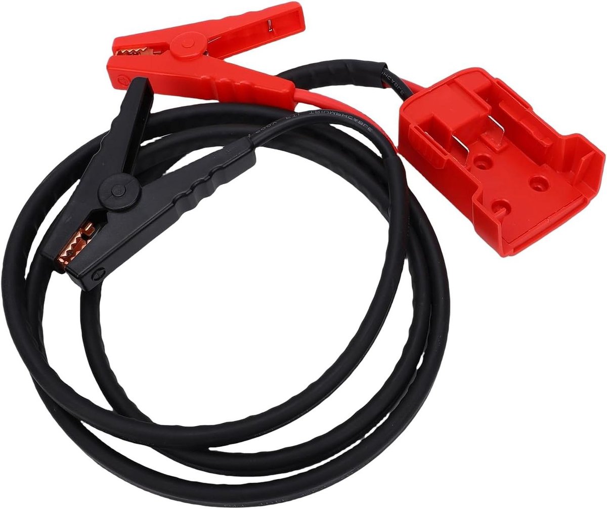 Auto Accu Startkabel - Startkabel met Klemmen - Voertuig Starten - Hoge Temperatuurbestendigheid - 59FT - Zwart