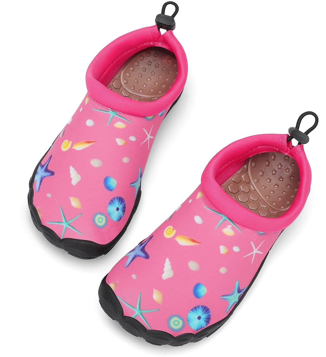 SnelShoppen - Mishansha Waterschoenen Kinderen Sneldrogend Antislip Strandschoenen Meisjes Jongens Maat 24-35 EU Mooie Roos Zwembad Camping